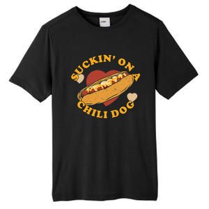 Suckin On A Chili Dog Foodie Funny Tall Fusion ChromaSoft Performance T-Shirt