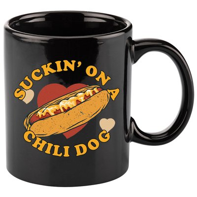 Suckin On A Chili Dog Foodie Funny 11oz C Handle Ceramic Mug