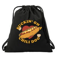Suckin On A Chili Dog Foodie Funny Drawstring Bag