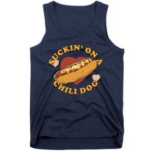 Suckin On A Chili Dog Foodie Funny Tank Top