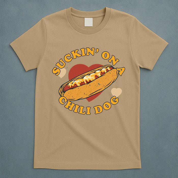 Suckin On A Chili Dog Foodie Funny T-Shirt