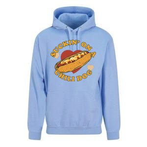 Suckin On A Chili Dog Foodie Funny Unisex Surf Hoodie