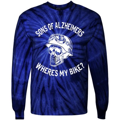 Sonz Of Alzheimers Wheres My Bike Tie-Dye Long Sleeve Shirt