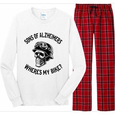 Sonz Of Alzheimers Wheres My Bike Long Sleeve Pajama Set