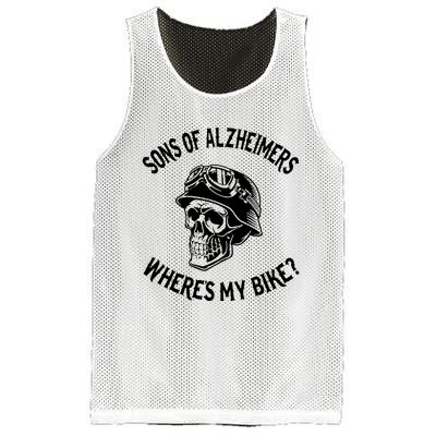 Sonz Of Alzheimers Wheres My Bike Mesh Reversible Basketball Jersey Tank