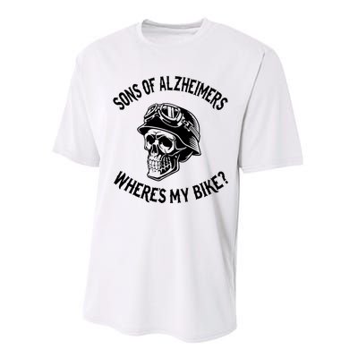 Sonz Of Alzheimers Wheres My Bike Performance Sprint T-Shirt