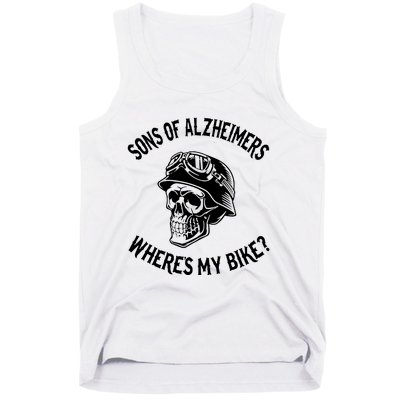 Sonz Of Alzheimers Wheres My Bike Tank Top