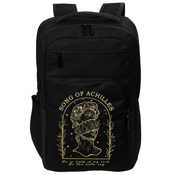 Song Of Achilles He Is Half Of My Soul As The Poets Say Impact Tech Backpack
