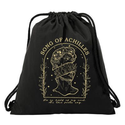 Song Of Achilles He Is Half Of My Soul As The Poets Say Drawstring Bag
