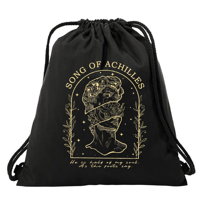 Song Of Achilles He Is Half Of My Soul As The Poets Say Drawstring Bag