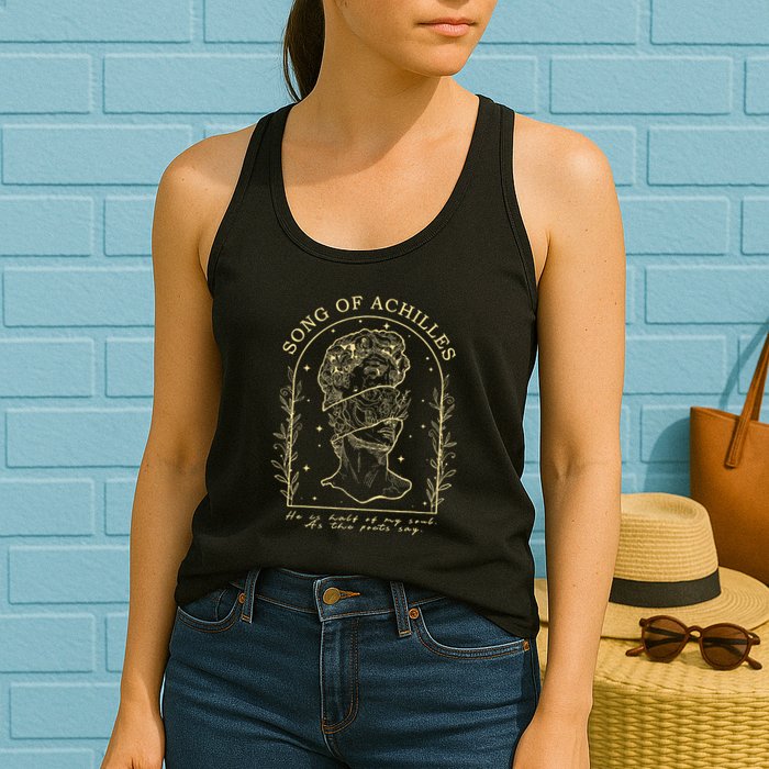 Song Of Achilles He Is Half Of My Soul As The Poets Say Womens Tank Top
