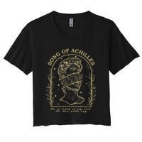 Song Of Achilles He Is Half Of My Soul As The Poets Say Women's Crop Top Tee