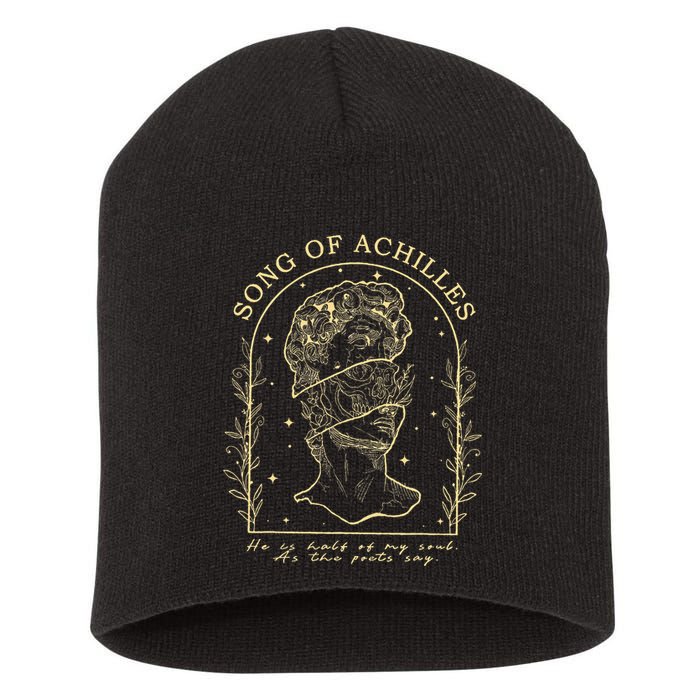 Song Of Achilles He Is Half Of My Soul As The Poets Say Short Acrylic Beanie