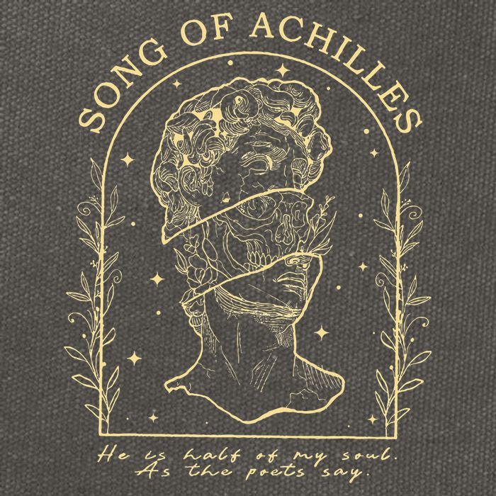 Song Of Achilles He Is Half Of My Soul As The Poets Say Cotton Canvas Backpack