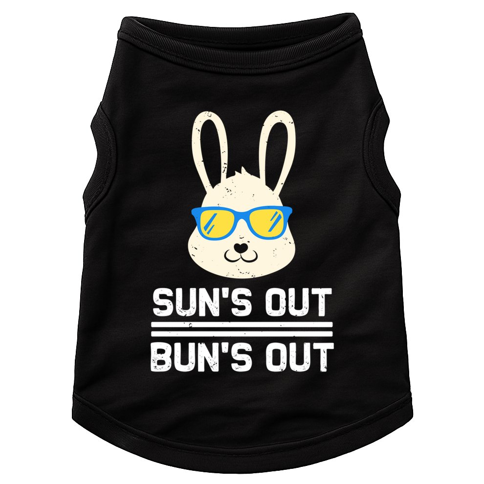 Suns Out Buns Out Funny Bunny Summer Quote Gift Doggie Tank