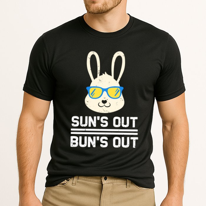 Suns Out Buns Out Funny Bunny Summer Quote Gift Cooling Performance Crew T-Shirt