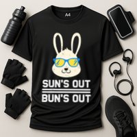 Suns Out Buns Out Funny Bunny Summer Quote Gift Cooling Performance Crew T-Shirt