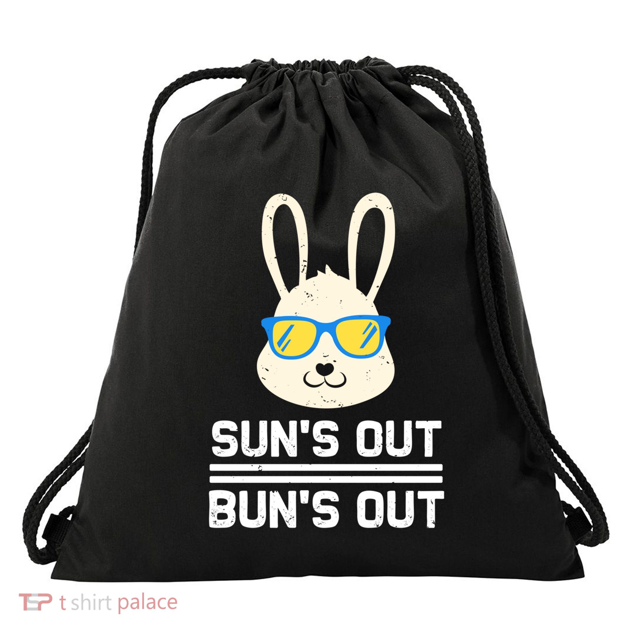 Suns Out Buns Out Funny Bunny Summer Quote Gift Drawstring Bag