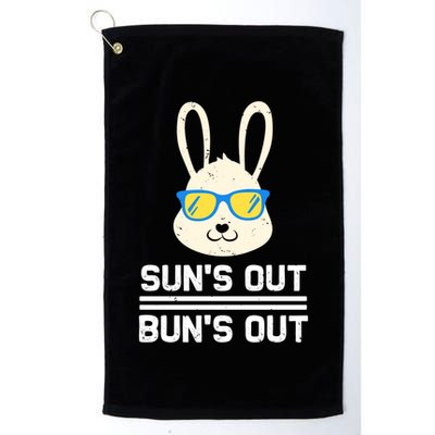 Suns Out Buns Out Funny Bunny Summer Quote Gift Golf Towel