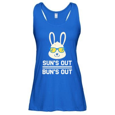 Suns Out Buns Out Funny Bunny Summer Quote Gift Ladies Essential Flowy Tank