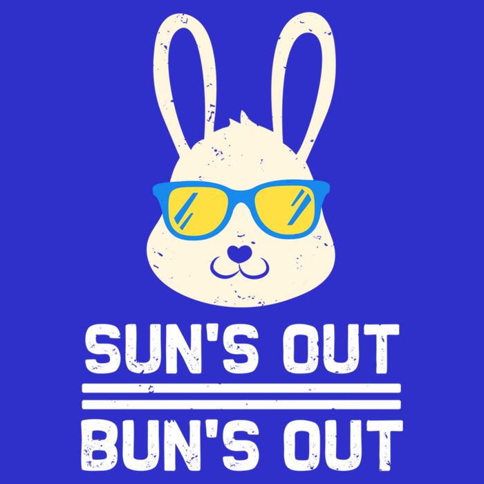 Suns Out Buns Out Funny Bunny Summer Quote Gift Magnet