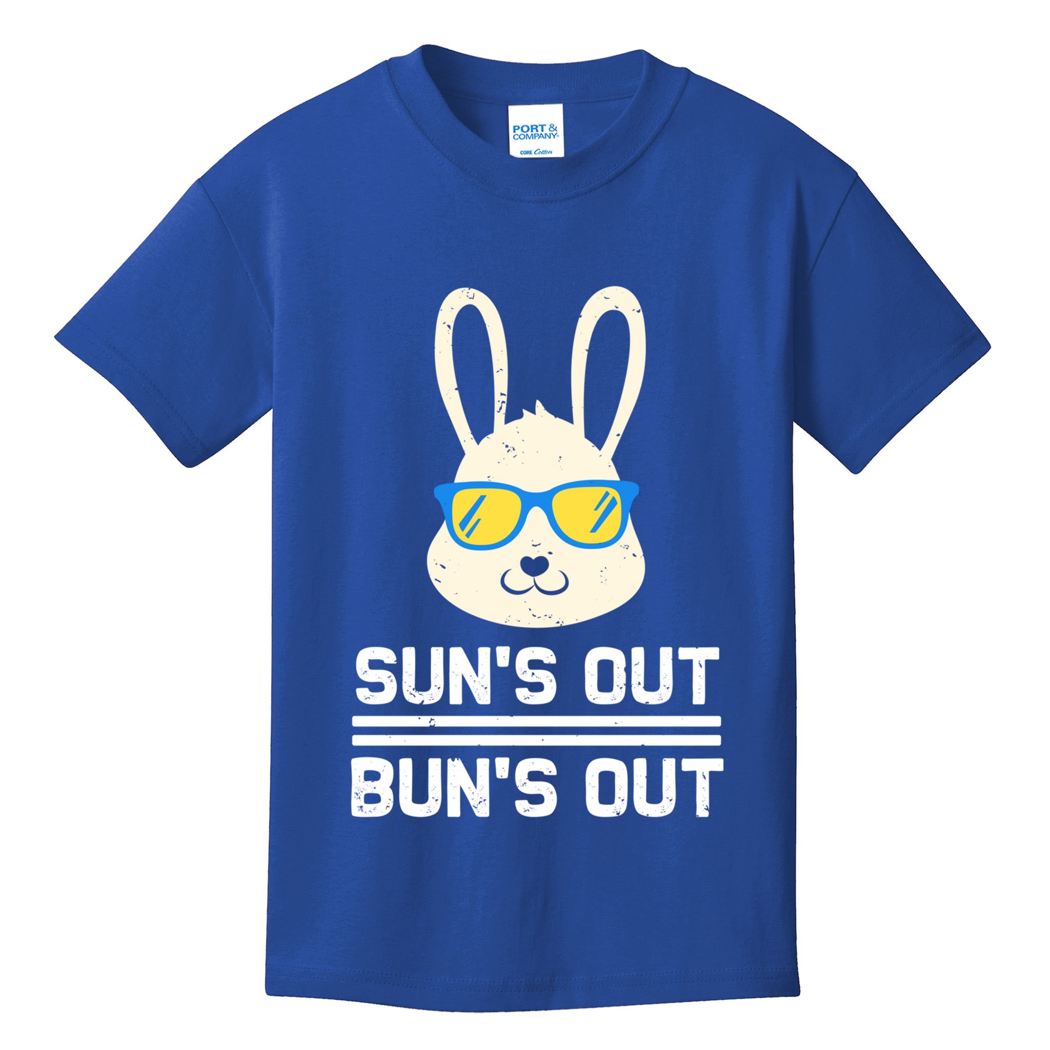 Suns Out Buns Out Funny Bunny Summer Quote Gift Kids T-Shirt