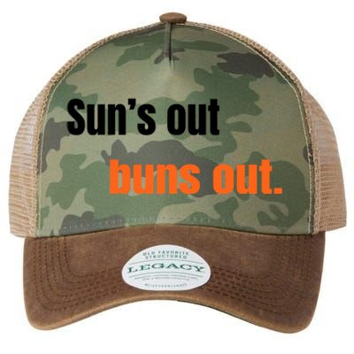 Suns Out Buns Out Great Gift Legacy Tie Dye Trucker Hat