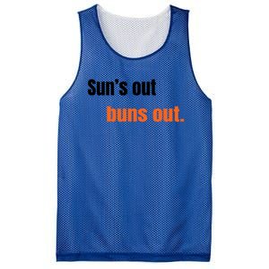 Suns Out Buns Out Great Gift Mesh Reversible Basketball Jersey Tank