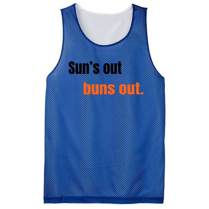 Suns Out Buns Out Great Gift Mesh Reversible Basketball Jersey Tank