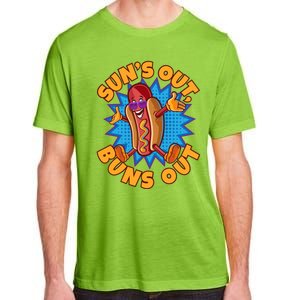 Sun´s Out Buns Out I Fast Food Sausage Hotdogs Food Wiener Gift Adult ChromaSoft Performance T-Shirt