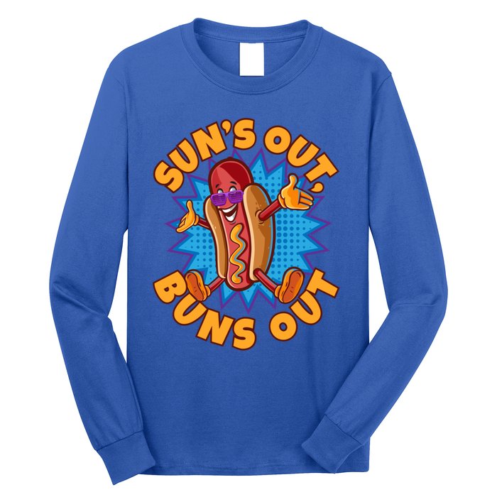 Sun´s Out Buns Out I Fast Food Sausage Hotdogs Food Wiener Gift Long Sleeve Shirt