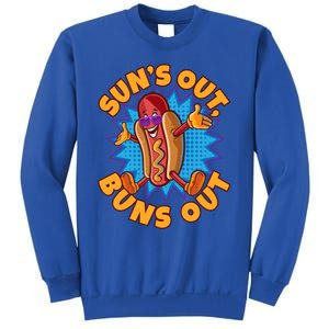 Sun´s Out Buns Out I Fast Food Sausage Hotdogs Food Wiener Gift Sweatshirt