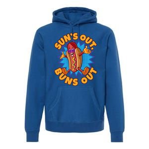 Sun´s Out Buns Out I Fast Food Sausage Hotdogs Food Wiener Gift Premium Hoodie