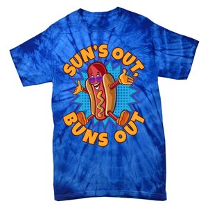 Sun´s Out Buns Out I Fast Food Sausage Hotdogs Food Wiener Gift Tie-Dye T-Shirt