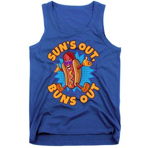 Sun´s Out Buns Out I Fast Food Sausage Hotdogs Food Wiener Gift Tank Top