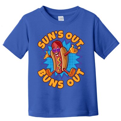 Sun´s Out Buns Out I Fast Food Sausage Hotdogs Food Wiener Gift Toddler T-Shirt