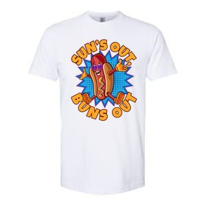 Sun´s Out Buns Out I Fast Food Sausage Hotdogs Food Wiener Gift Softstyle CVC T-Shirt