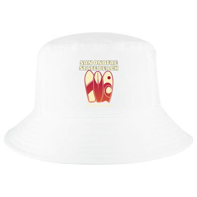 San Onofre Beach California Surfing Vintage Surfboards Cool Comfort Performance Bucket Hat