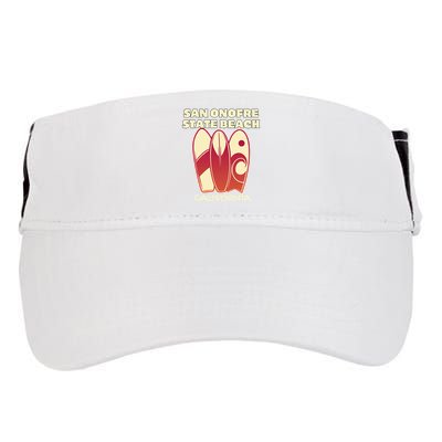 San Onofre Beach California Surfing Vintage Surfboards Adult Drive Performance Visor