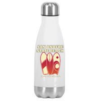 San Onofre Beach California Surfing Vintage Surfboards Stainless Steel Insulated Water Bottle