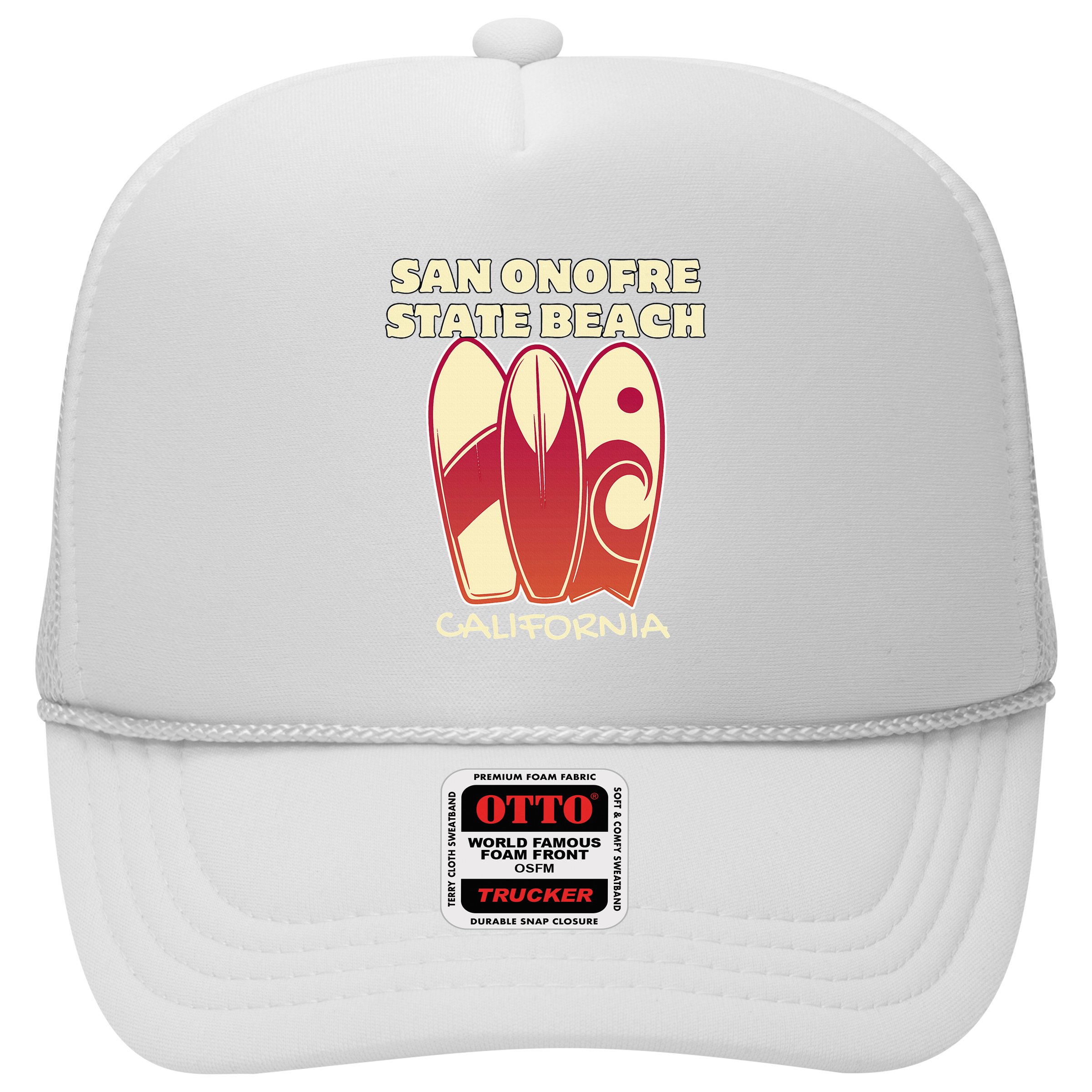 San Onofre Beach California Surfing Vintage Surfboards Hat