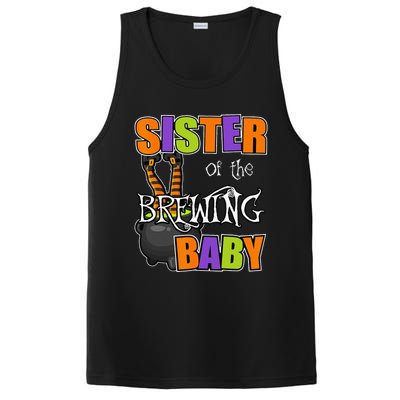 Sister Of Brewing Baby Halloween Theme Baby Shower Spooky PosiCharge Competitor Tank