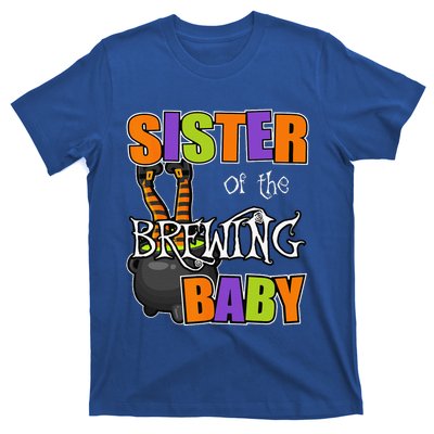 Sister Of Brewing Baby Halloween Theme Baby Shower Spooky T-Shirt