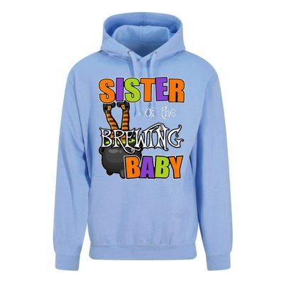 Sister Of Brewing Baby Halloween Theme Baby Shower Spooky Unisex Surf Hoodie