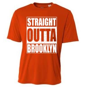 Straight Outta Brooklyn Gift New York Gift Cooling Performance Crew T-Shirt