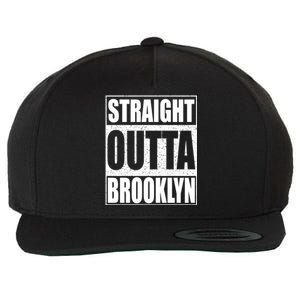 Straight Outta Brooklyn Gift New York Gift Wool Snapback Cap