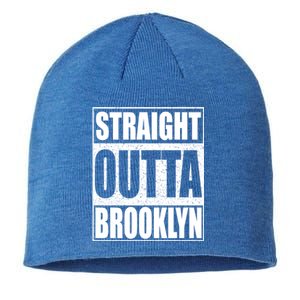 Straight Outta Brooklyn Gift New York Gift Sustainable Beanie