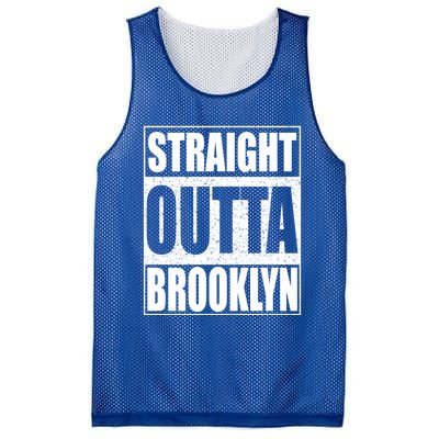 Straight Outta Brooklyn Gift New York Gift Mesh Reversible Basketball Jersey Tank