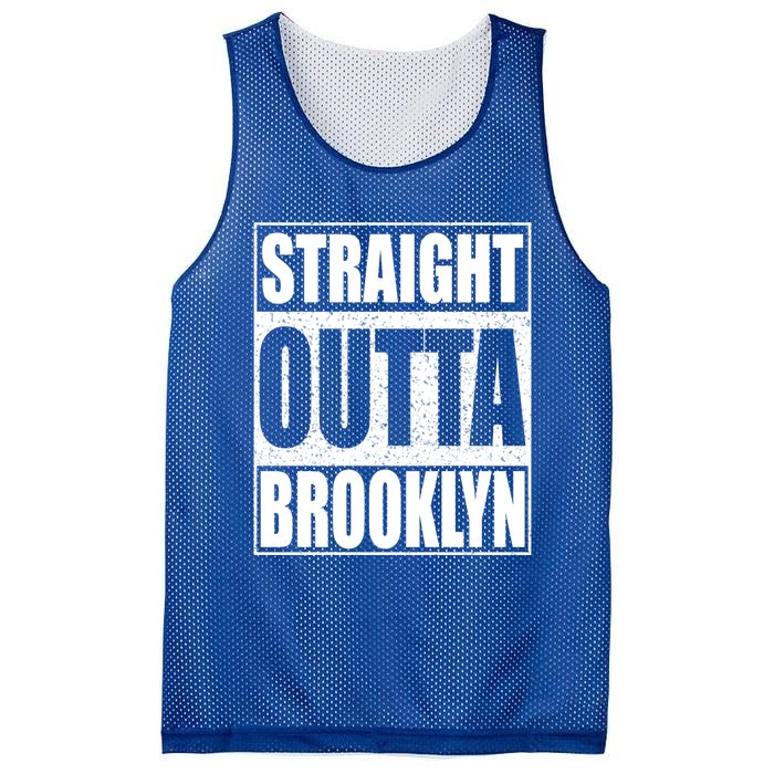 Straight Outta Brooklyn Gift New York Gift Mesh Reversible Basketball Jersey Tank