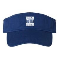 Straight Outta Brooklyn Gift New York Gift Valucap Bio-Washed Visor